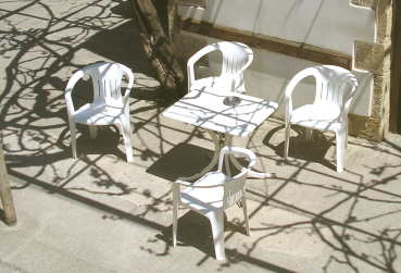 plastic chairs